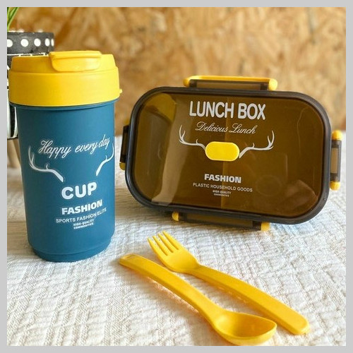 Set lunchera mas vaso