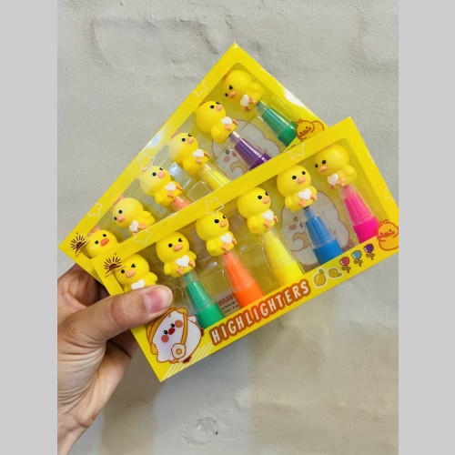 Resaltadores patito x 6