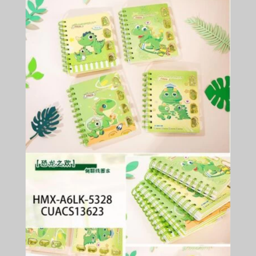 Cuaderno A6 dino