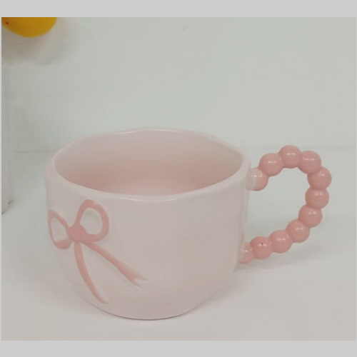 Taza ceramica moño