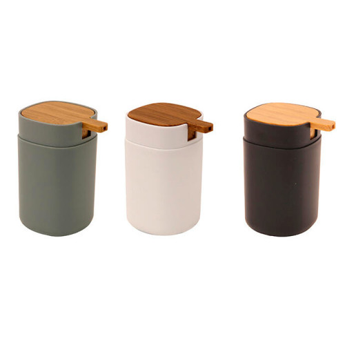 Dispenser plastico y bambu