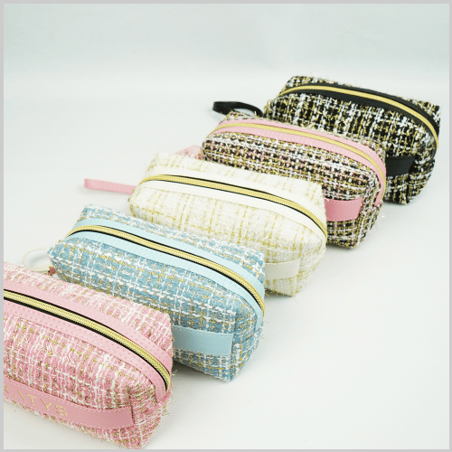 Porta cosmeticos tejido