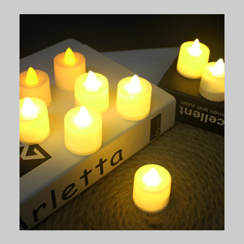 Vela led chiquita blanca