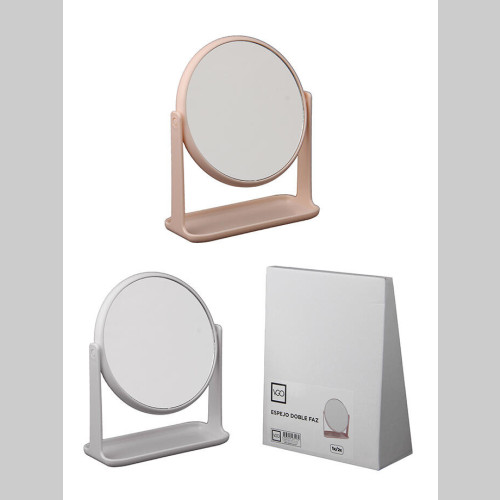 Espejo redondo doble