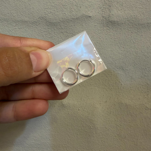 Argollitas acero lisas