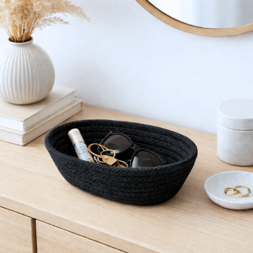 Cesto cordón oval grande