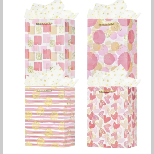 Bolsa de regalo estampada grande