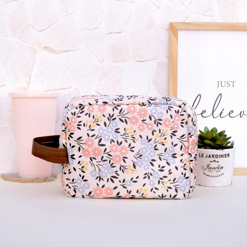Neceser cordura estampado flores