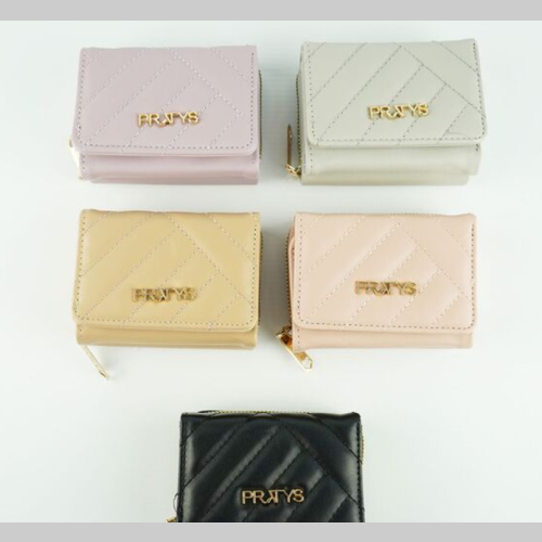 Billetera matelaseada solapa chica