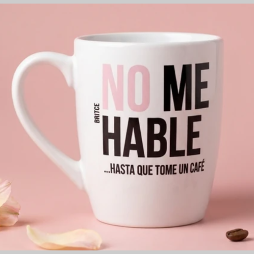 Taza ceramica enojada