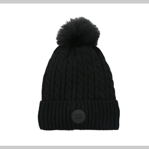 Gorro pompon negro