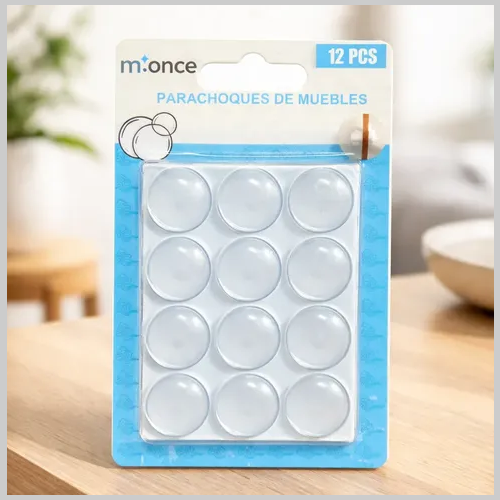 Tope pegatinas para muebles o puertas x 12