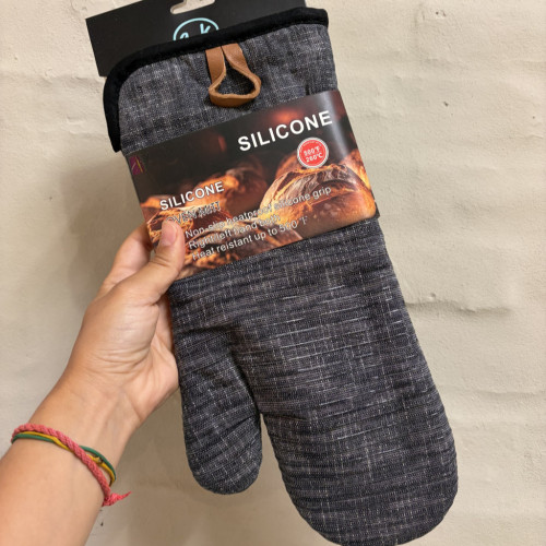 Manopla para horno tela y silicona