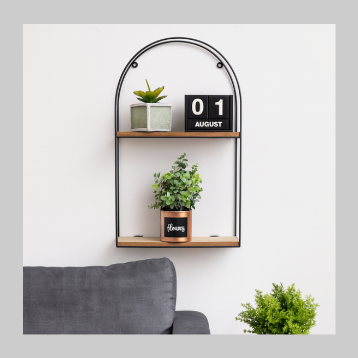 Estante flotante arco