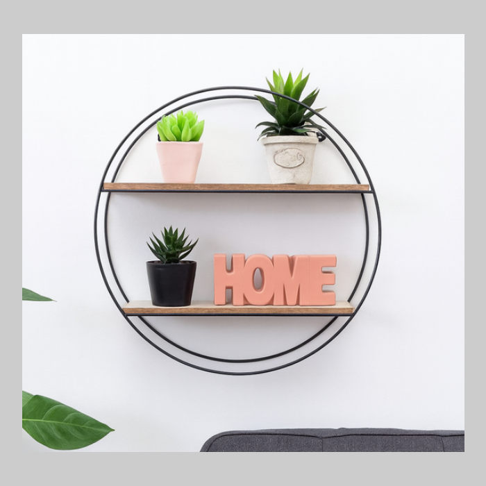 Estante flotante circular