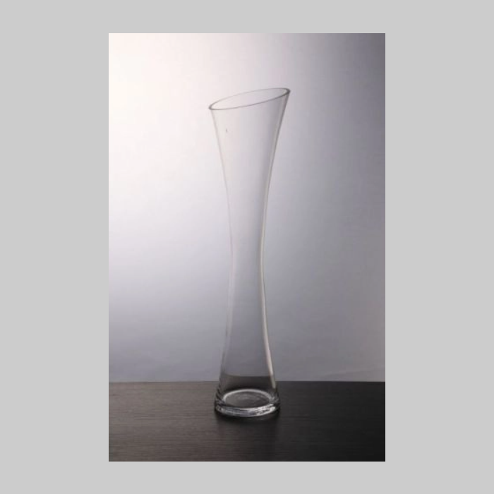 Florero vidrio alto
