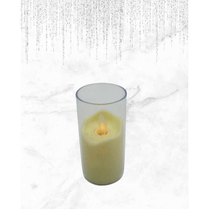 Vela led a pilas  10cm