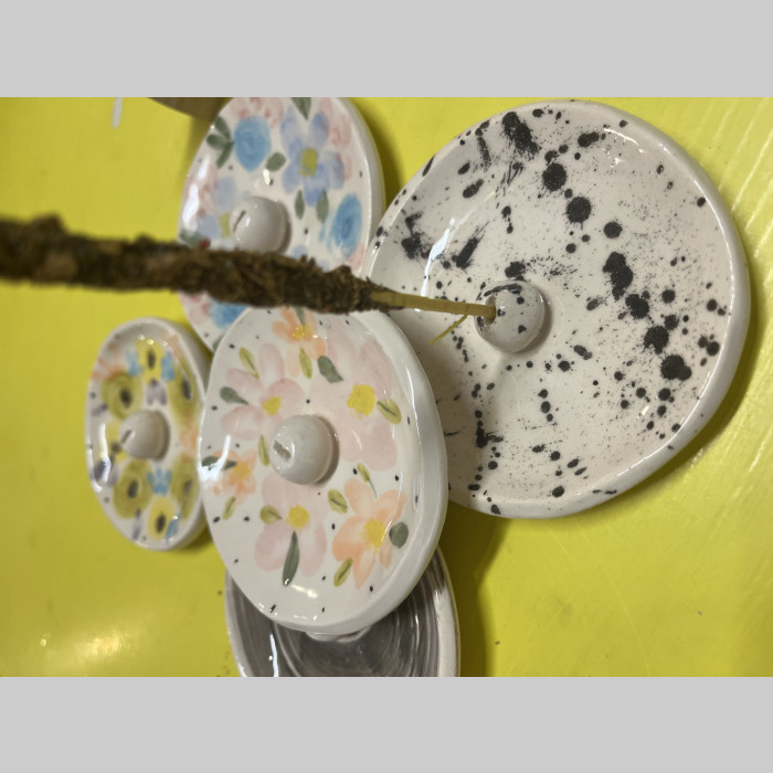 Porta sahumerio ceramica gres