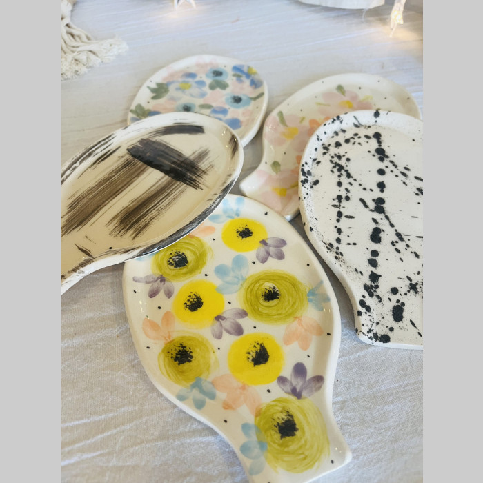 Posa cuchara ceramica gres