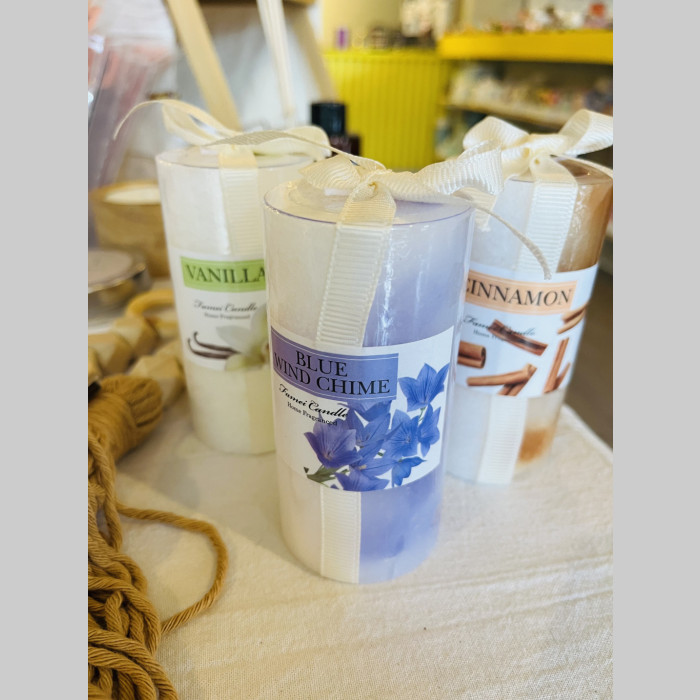 Vela de soja aromatica con moño