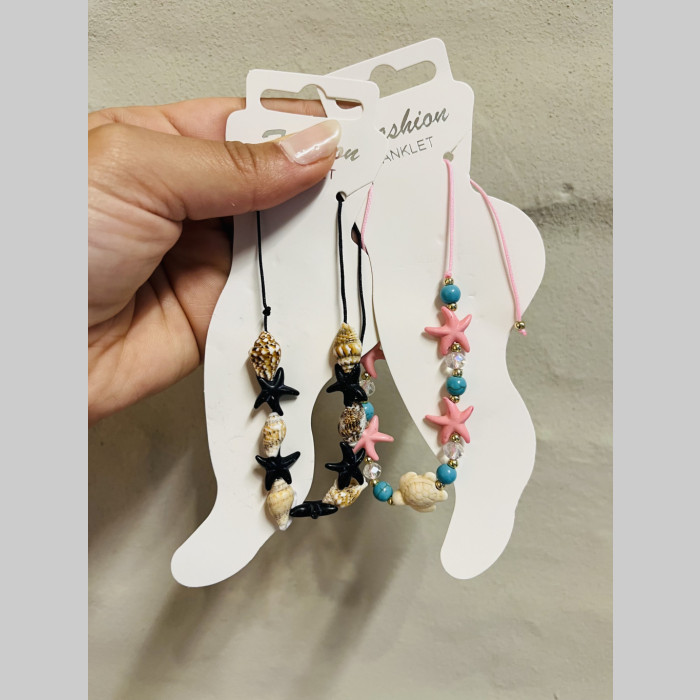 Tobillera dijes marinos