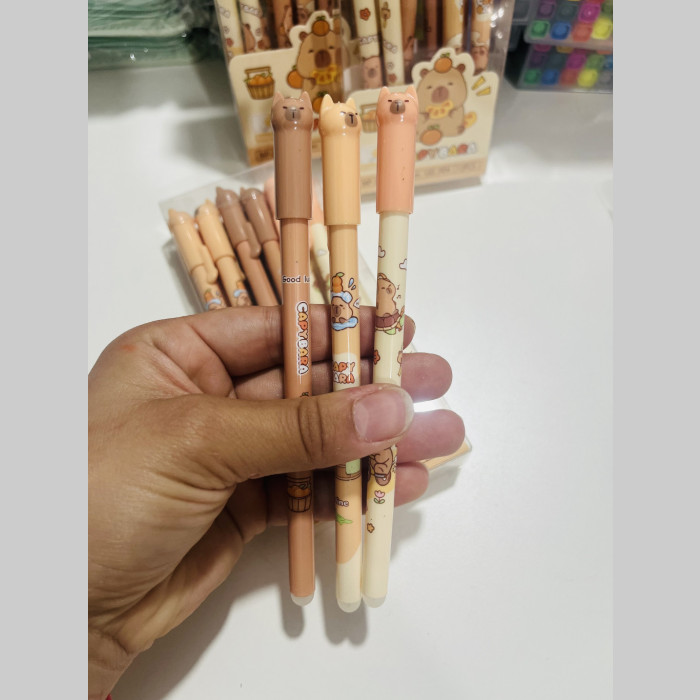 Lapicera capibara borrable