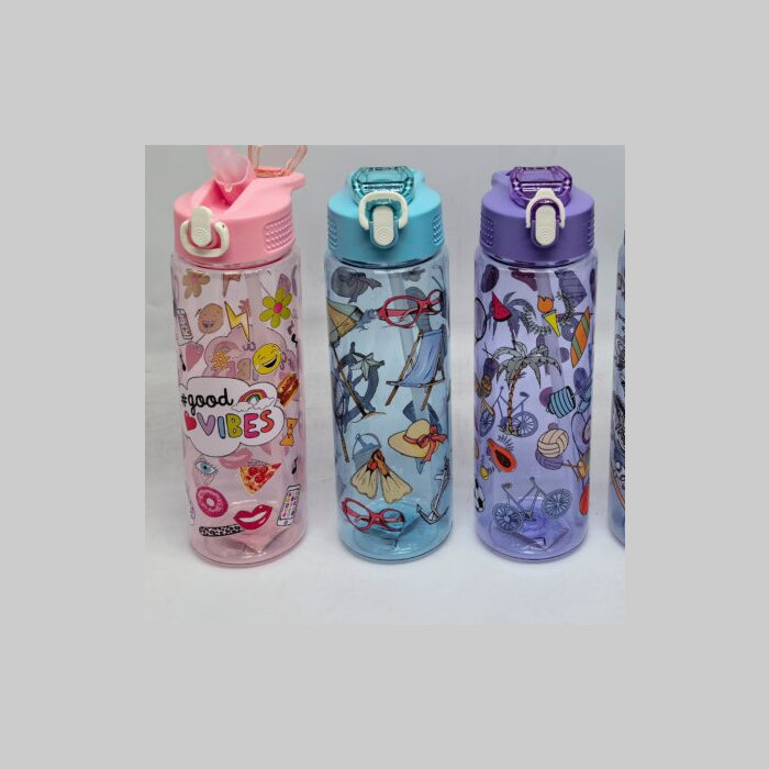 Botella con pico 800ml estampada