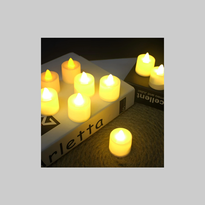 Vela led chiquita blanca