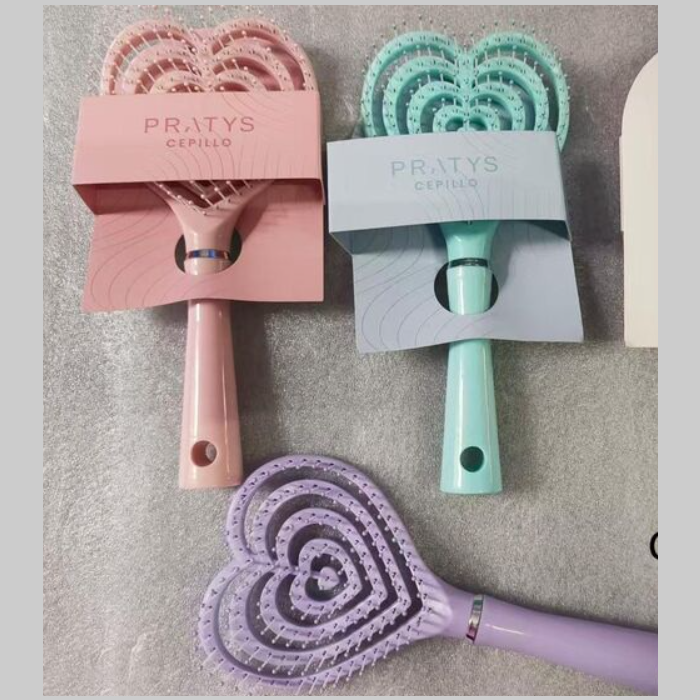 Cepillo de cabello calado corazon