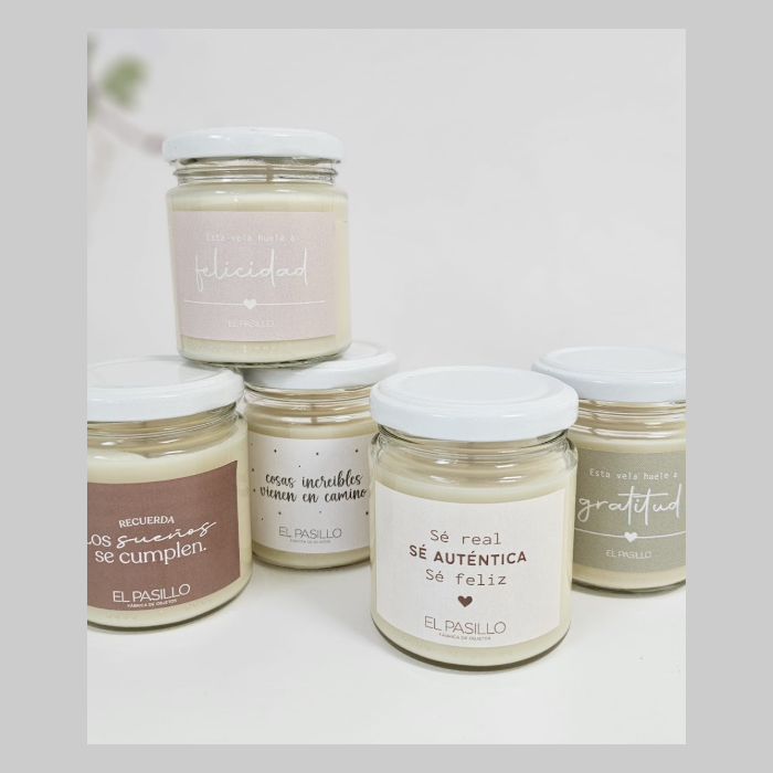 Vela de soja deseos