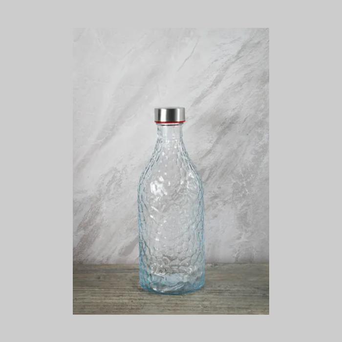 Botella de vidrio redonda 1L