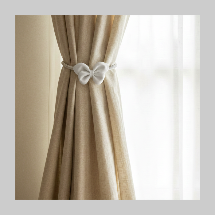 Sujeta cortina imantado mariposa x unidad