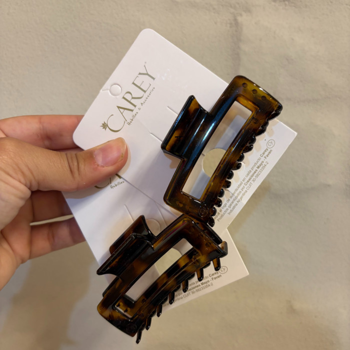 Broche de cabello carey