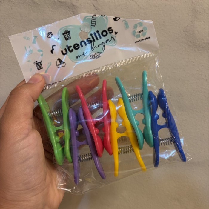 Broche cierra bolsas x 6