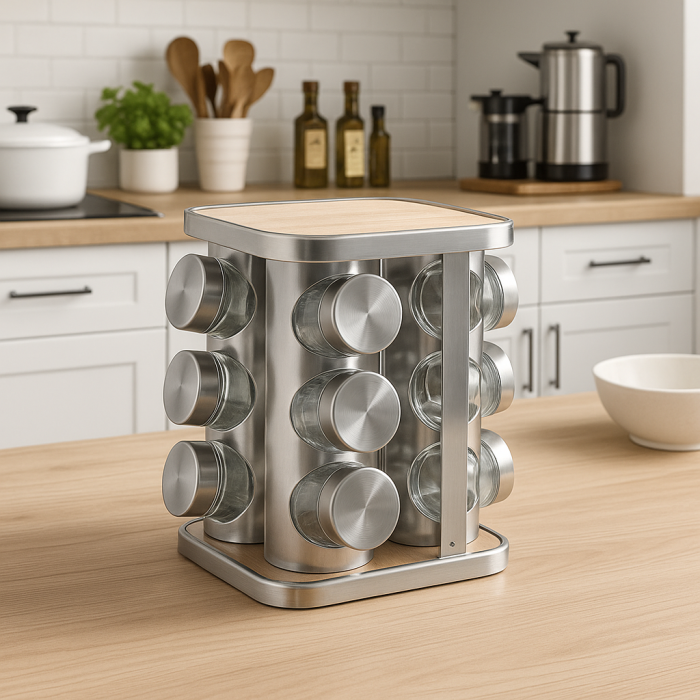 Especiero giratorio metal x 12