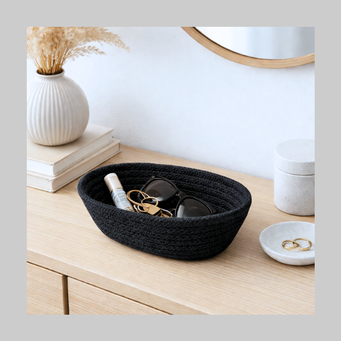 Cesto cordón oval grande