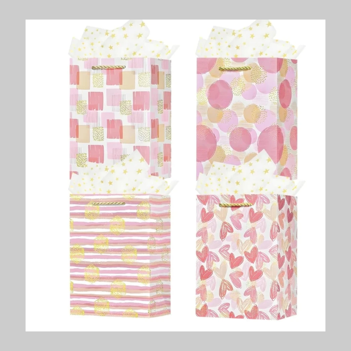 Bolsa de regalo estampada grande