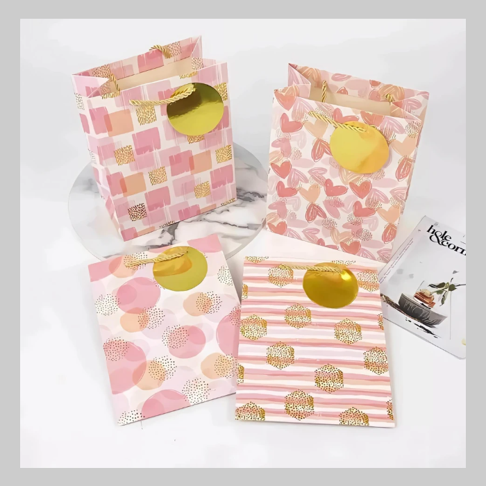 Bolsa de regalo estampada mediana