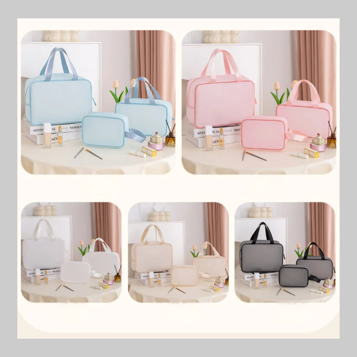 Porta cosmeticos x 3 impermebales