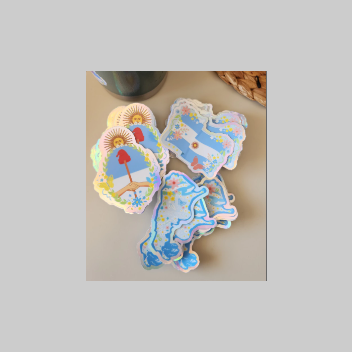 Stickers holográficos x 3