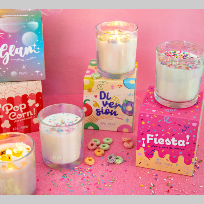 Vela de soja aromatica