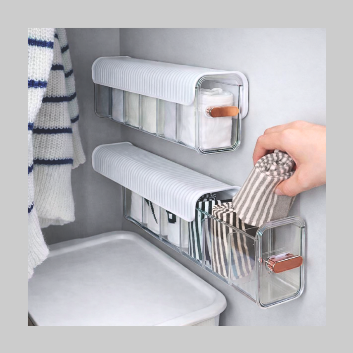 Organizador de ropa interior adhesivo