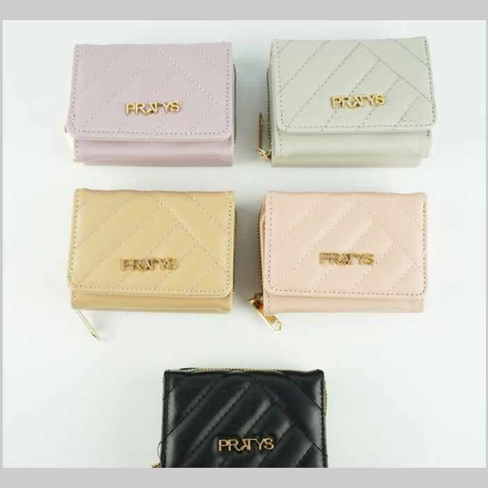 Billetera matelaseada solapa chica