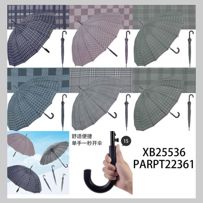 Paragua largo cuadrille