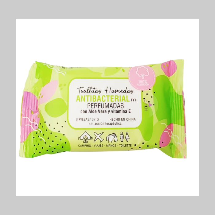 Toallitas humedas antibacteriales
