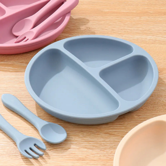 Plato de silicona para bebes