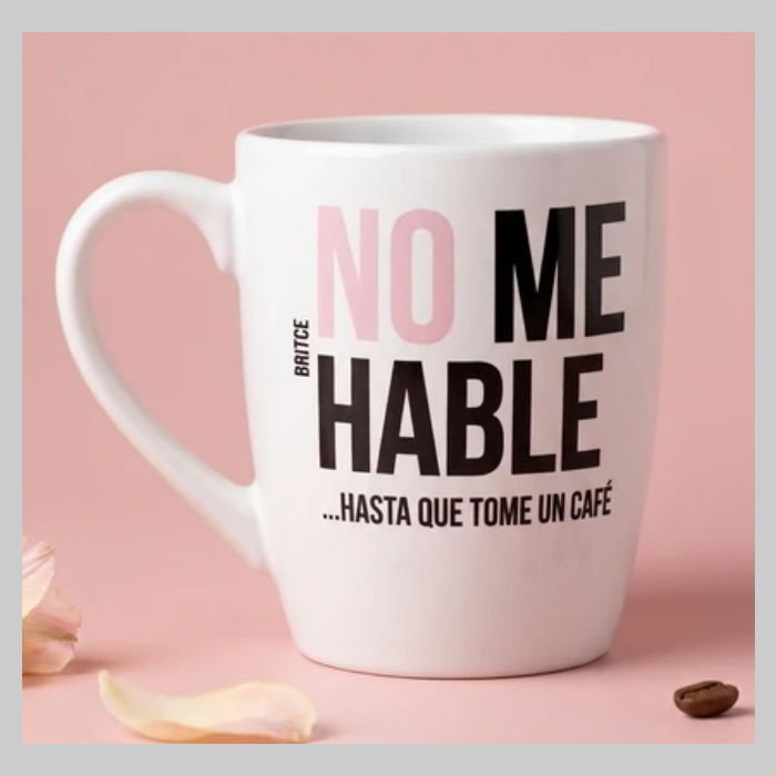 Taza ceramica enojada