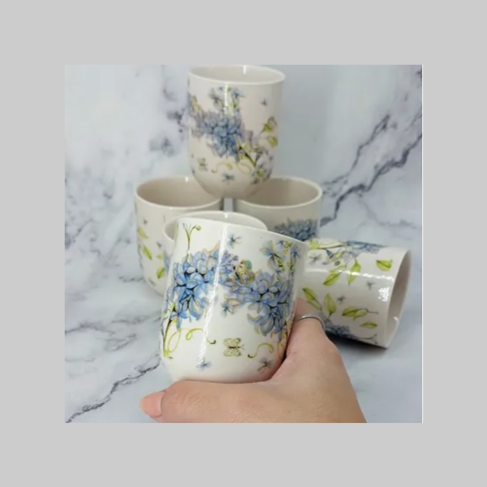 Pocillo estampado ceramica