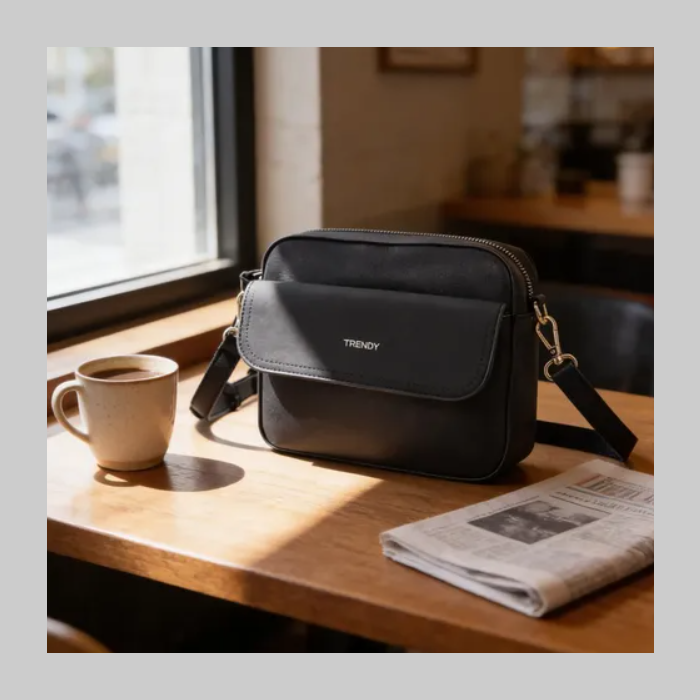 Morral trendy negro