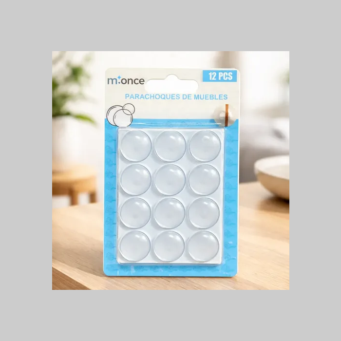 Tope pegatinas para muebles o puertas x 12